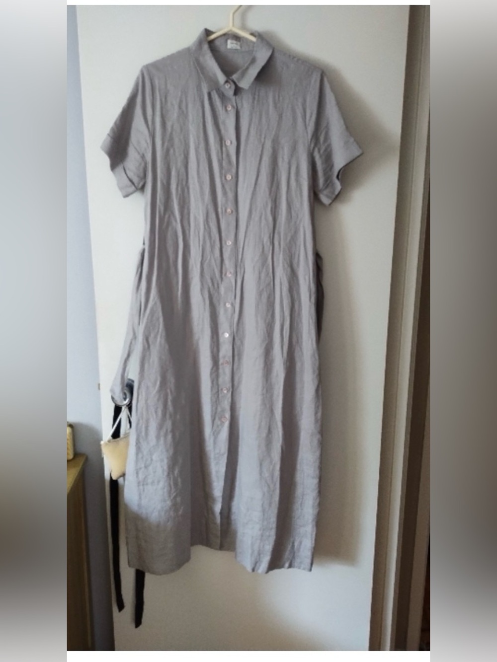Wilfred Eleta Linen Button-Front Maxi Dress